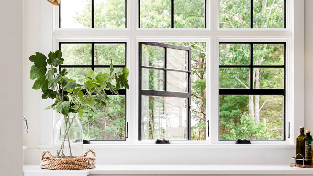 Custom vinyl replacement windows in Columbus OH showing clean frame finish and insulated double pane glass.